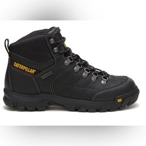 Caterpillar Men's Black Threshold Waterproof Leather Boots Size Men’s 10.5 M.